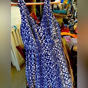 Rayon, Navy romper tank top style